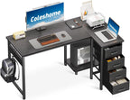 Computer Desk with Drawers Corner
