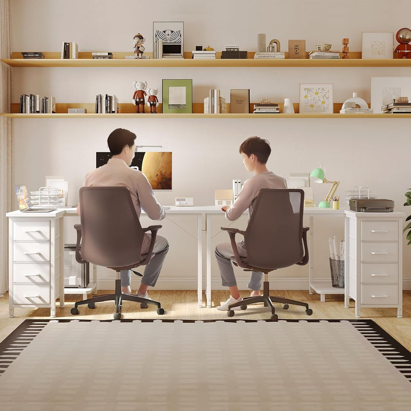 Computer Desk with Drawers Corner
