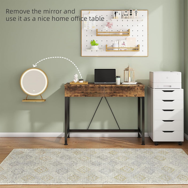 Computer Desk with Drawers Dressing Table Vanity Make