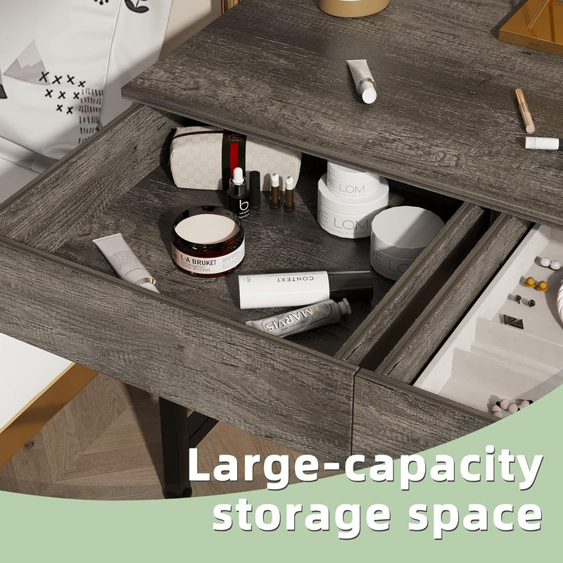 Computer Desk with Drawers Dressing Table Vanity Make