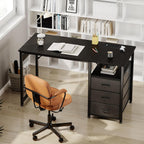Computer Desk with Drawers Office Sockets