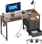 Computer Desk with Drawers Office Sockets