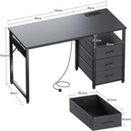 Computer Desk with Drawers Office Sockets