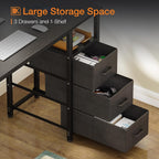 Computer Desk with Drawers Office Sockets