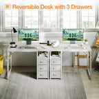 Computer Desk with Drawers Office Sockets