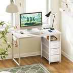 Computer Desk with Drawers Office Sockets
