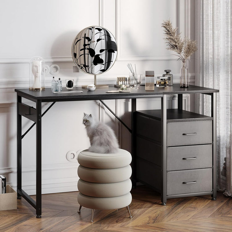 Computer Desk with Drawers Office Sockets