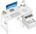 Computer Desk with Drawers Office Storage