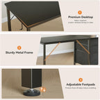 Computer Desk with Drawers Office Storage