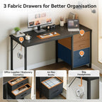 Computer Desk with Drawers Office Storage