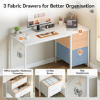 Computer Desk with Drawers Office Storage