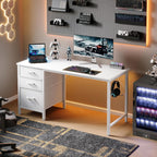 Computer Desk with Drawers Office Storage