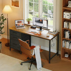 Computer Desk with Drawers Office Storage