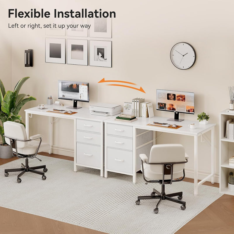 Computer Desk with Drawers Office Storage