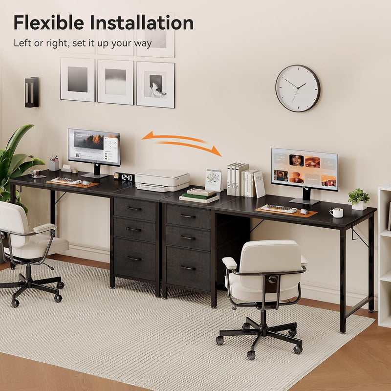 Computer Desk with Drawers Office Storage