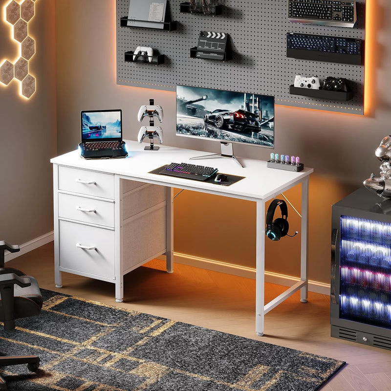 Computer Desk with Drawers Office Storage