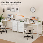 Computer Desk with Drawers Office Storage
