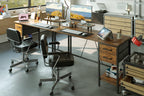 Computer Desk with Drawers Power Outlets Office