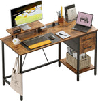Computer Desk with Drawers Power Outlets Office