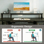 Computer Desk with Drawers Power Outlets Office Storage