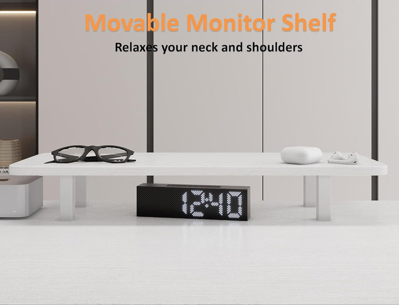 Computer Desk with Drawers Power Outlets Office