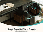 Computer Desk with Drawers Power Outlets Office Storage