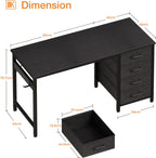 Computer Desk with Drawers Reversible Office