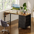 Computer Desk with Drawers Reversible Office