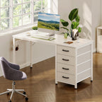 Computer Desk with Drawers Reversible Office