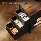Computer Desk with Drawers Reversible Office