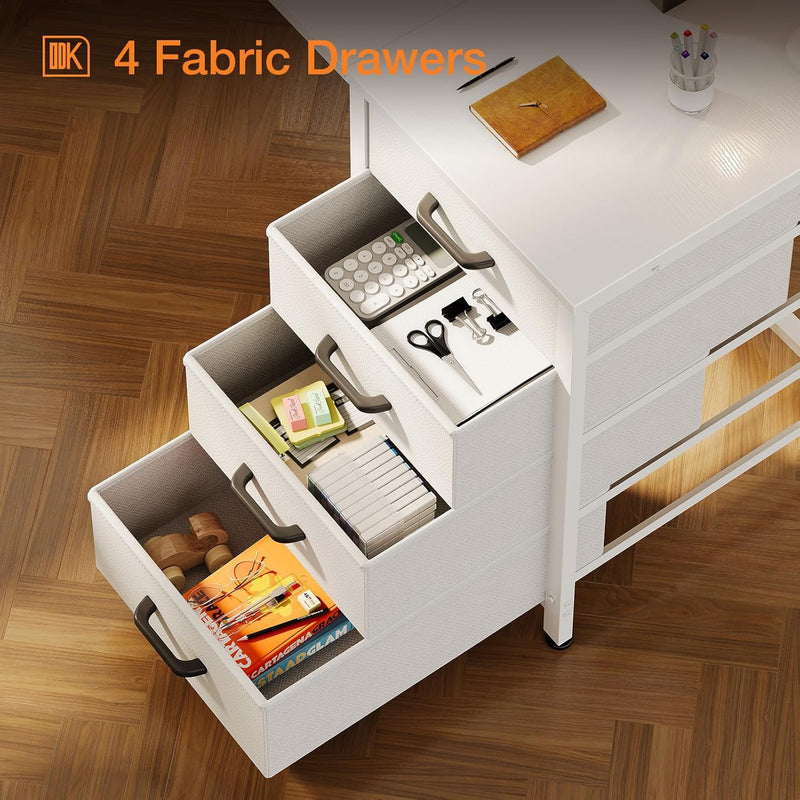 Computer Desk with Drawers Reversible Office