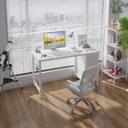 Computer Desk with Fabric Drawers 120CM Reversible Study