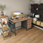 Computer Desk with Fabric File Drawers 120CM