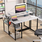 Computer Desk with Full Monitor Stand