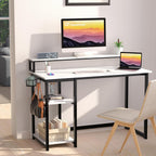 Computer Desk with Full Monitor Stand