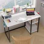 Computer Desk with Full Monitor Stand