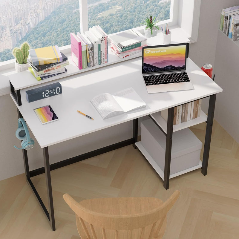 Computer Desk with Full Monitor Stand