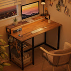 Computer Desk with Full Monitor Stand 100CM