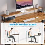 Computer Desk with Full Monitor Stand 100CM