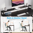 Computer Desk with Full Monitor Stand 120CM