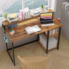 Computer Desk with Full Monitor Stand 100CM
