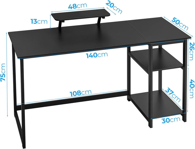 Office Desk with Monitor Stand