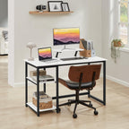 Computer Desk with Monitor Stand Office Reversible