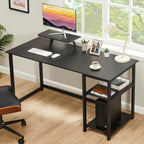 Computer Desk with Monitor Stand Office Reversible