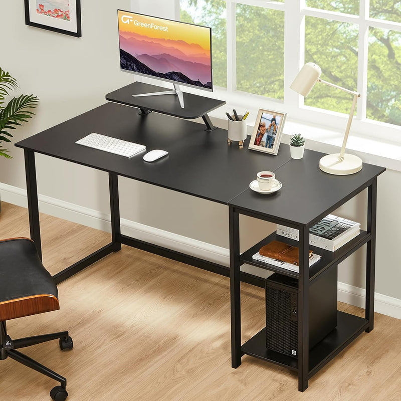Office Desk with Monitor Stand