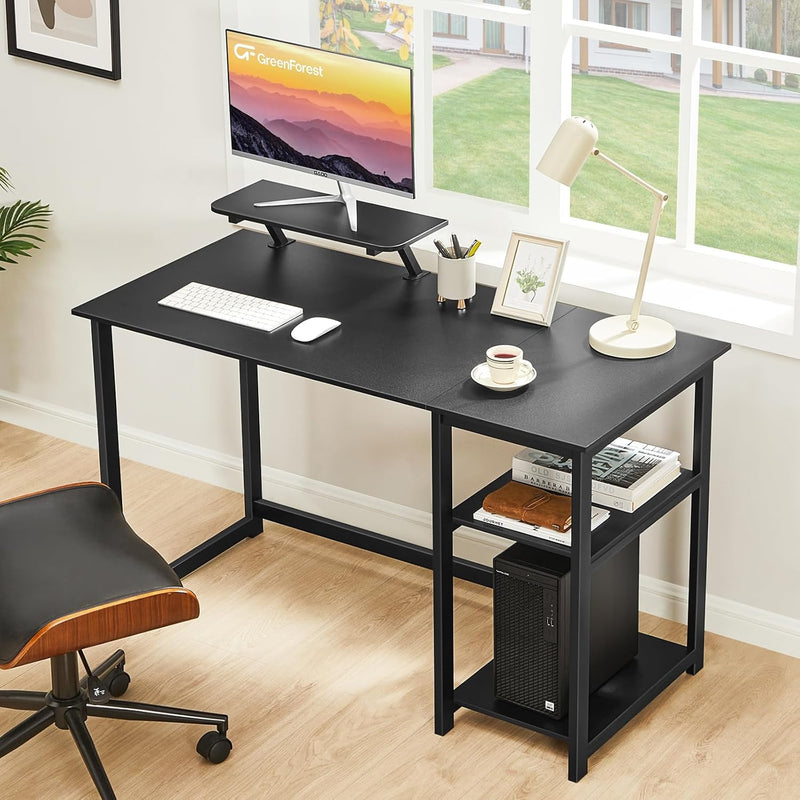 Office Desk with Monitor Stand