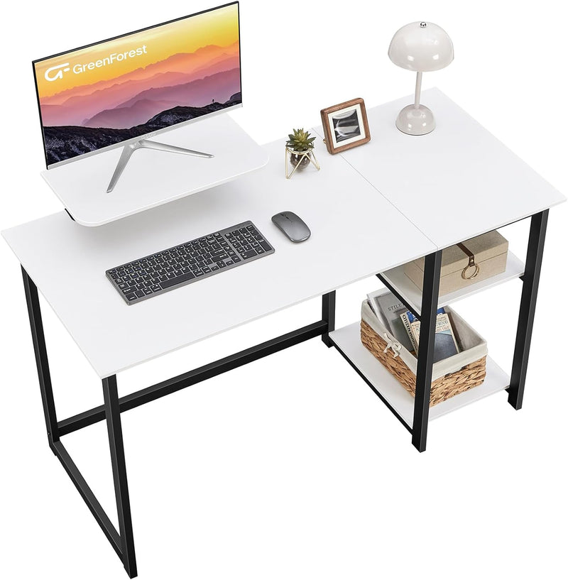 Office Desk with Monitor Stand