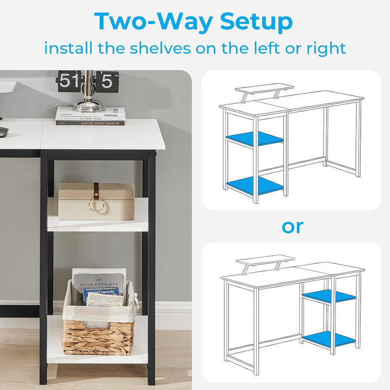 Office Desk with Monitor Stand