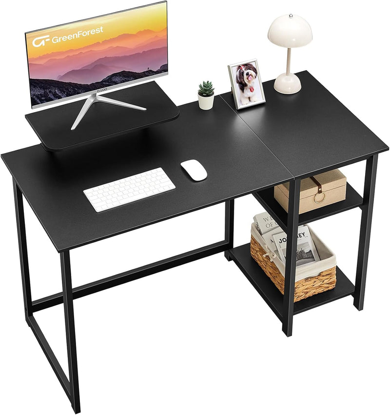 Office Desk with Monitor Stand