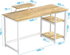 Office Desk with Monitor Stand
